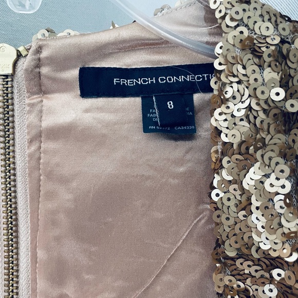 ✨Gold✨ French Connection Sequin Dress - Picture 4 of 6